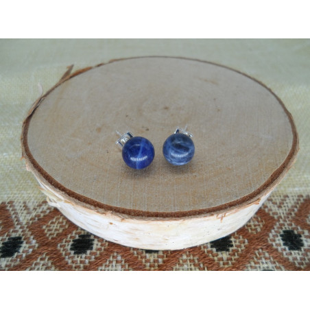 Puces d'oreilles Sodalite 8mm