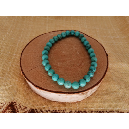 Bracelet Turquoise Sinkiang 6mm